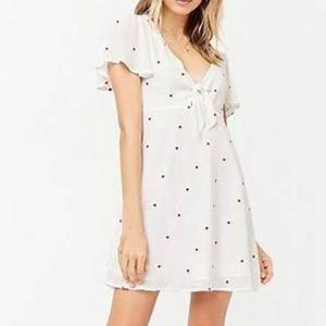 Forever 21 embroidered heart dress